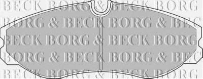 BORG & BECK bbp1436 -  Комплект тормозных колодок, дисковый тормоз